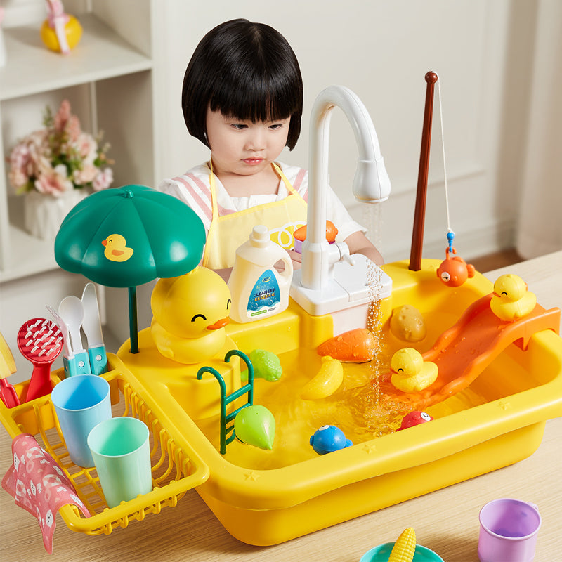 Kids Water Play Sink Toy – Interactive Pretend Play with Running Water